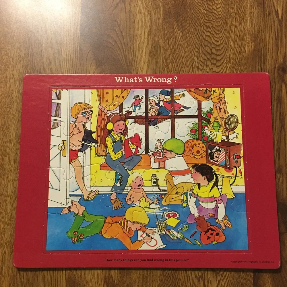 Vintage “Highlights” pack of 4 puzzles